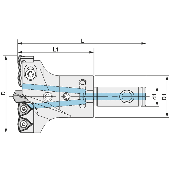 Bohrkopf VORTEX DRILL Arbeitsbereich 65-70mm - 2